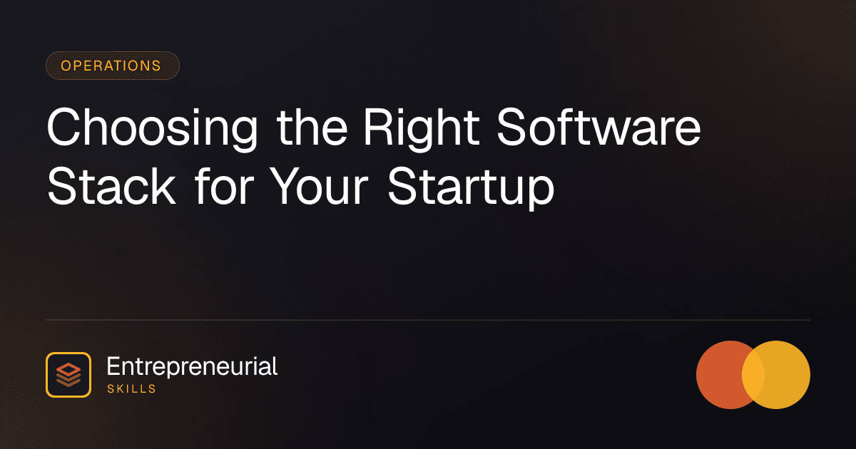 operations for startups