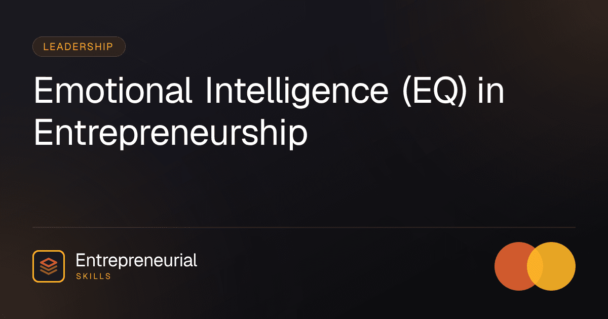 emotional intelligence entrepreneurship