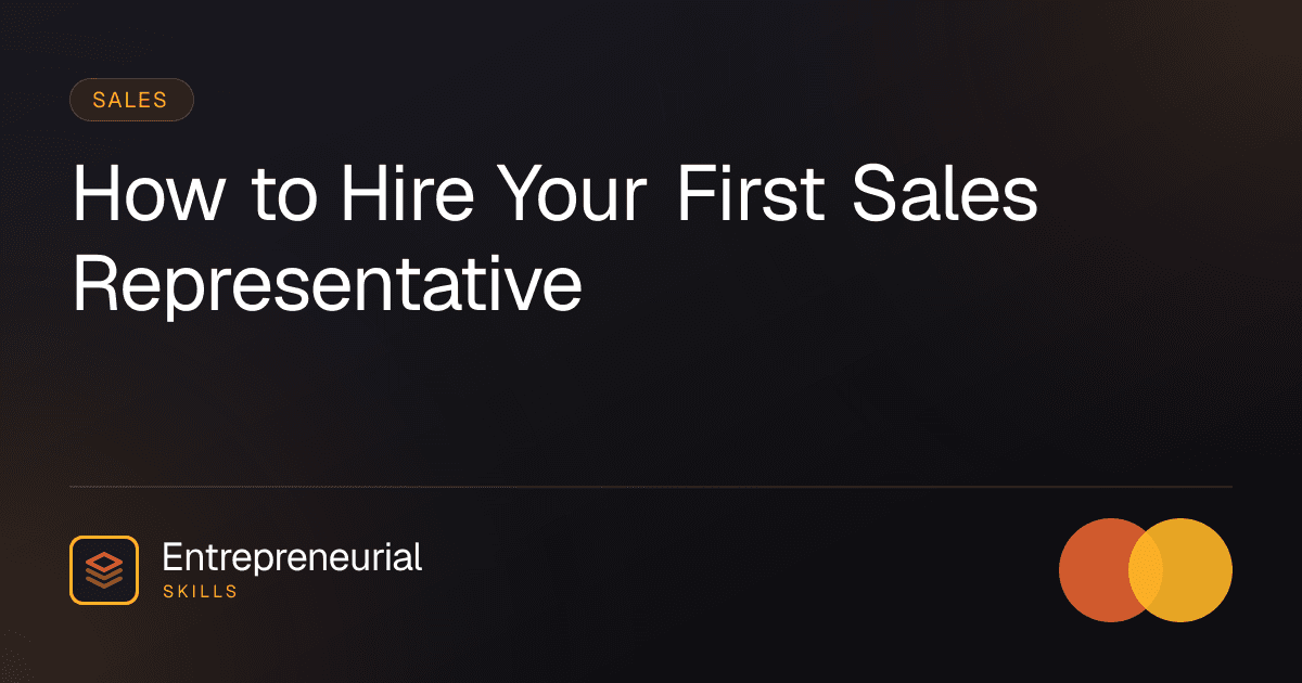 sales for startups