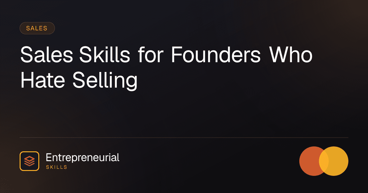 sales skills for founders