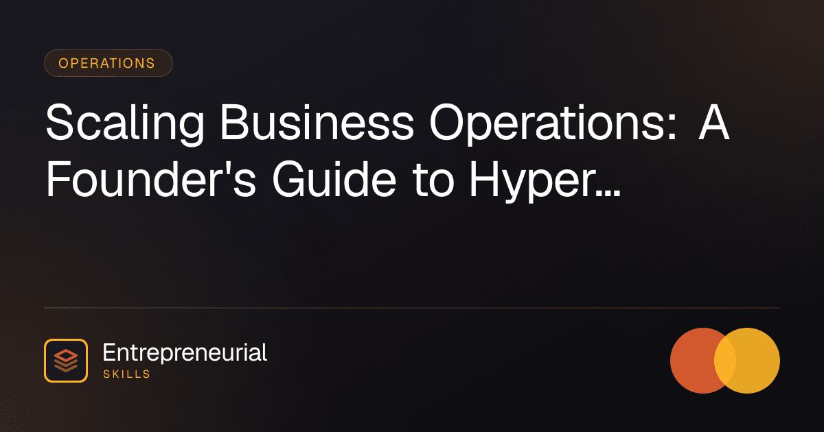 scaling business operations