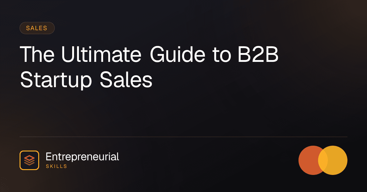 sales for startups
