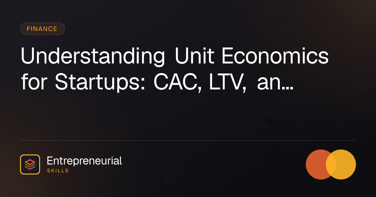 unit economics startup