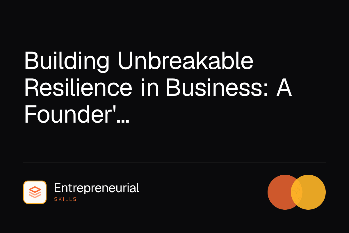 building resilience in business