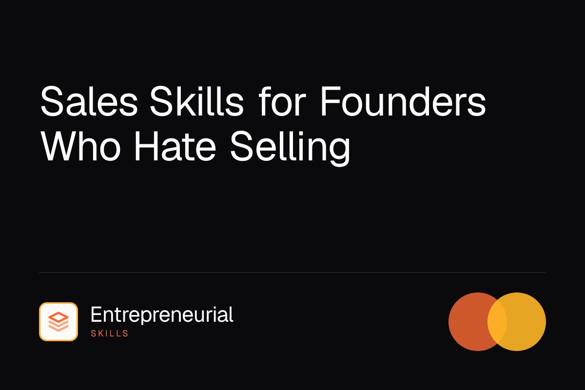 sales skills for founders